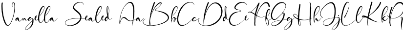 Vangella Sealed font