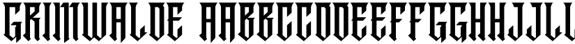 Grimwalde font