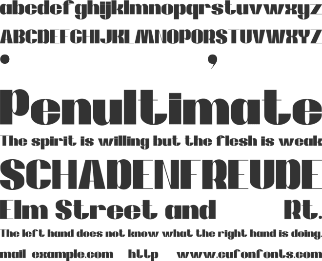 RONDOST font preview
