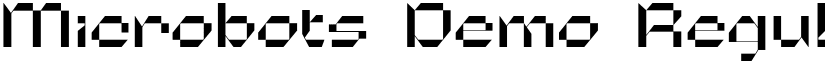 Microbots Demo Regular font