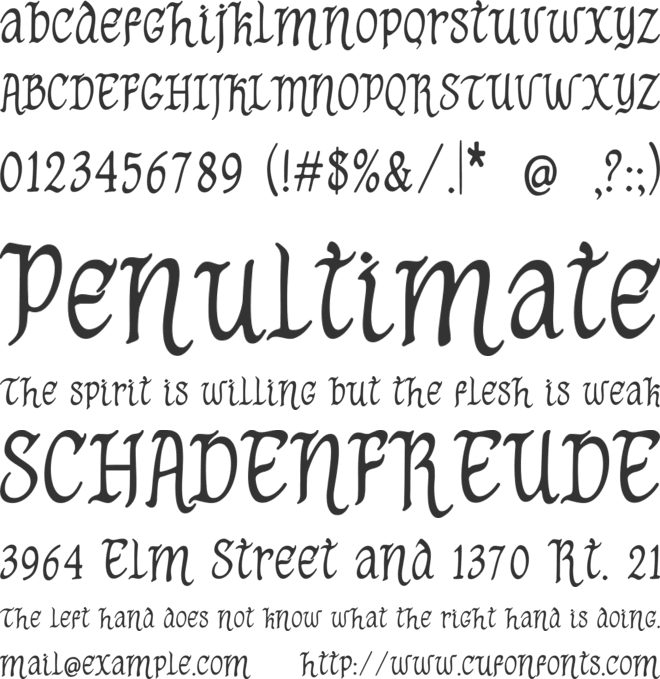 Godaysir Free font preview