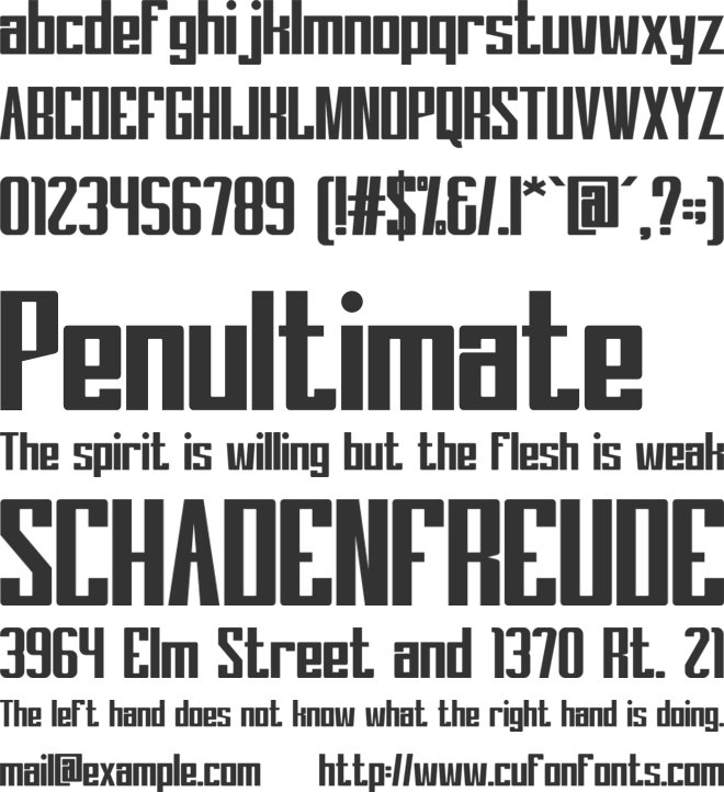 Dreamera font preview