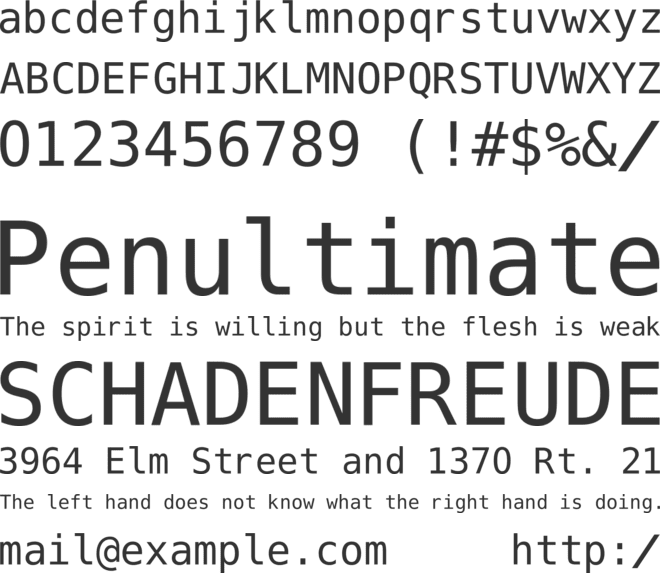 BabelStone Pseudographica font preview