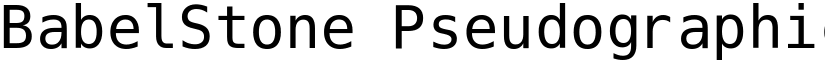 BabelStone Pseudographica Regular font