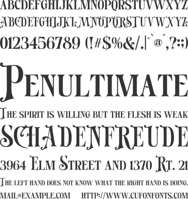 Mochesa font preview