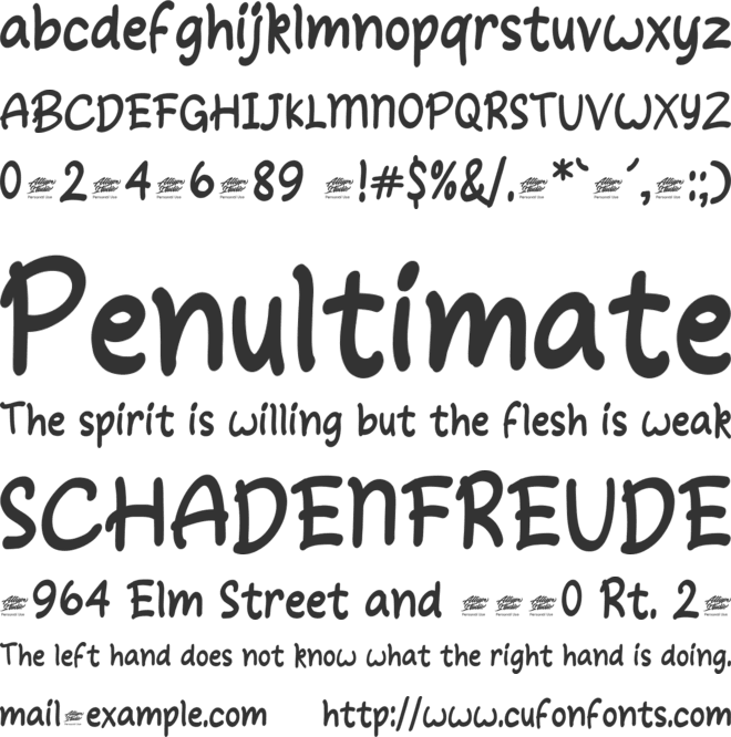 Holland Matcha font preview