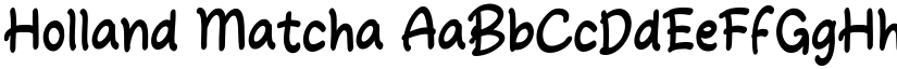 Holland Matcha font
