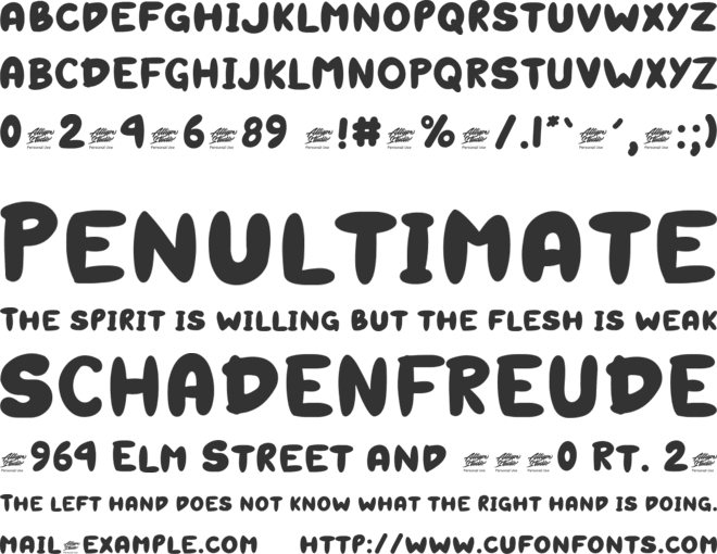 Capelina font preview