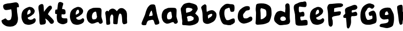 Jekteam font