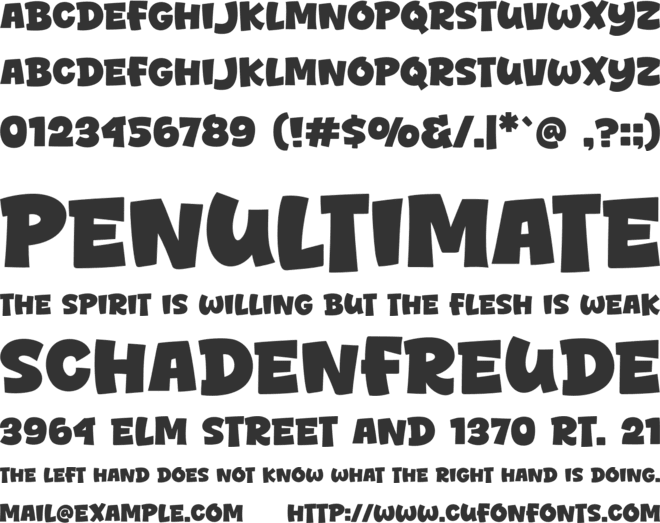 Yourmate font preview