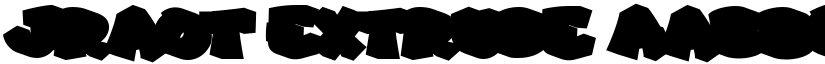Jraot Extrude font