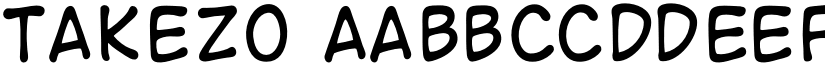 Takezo font