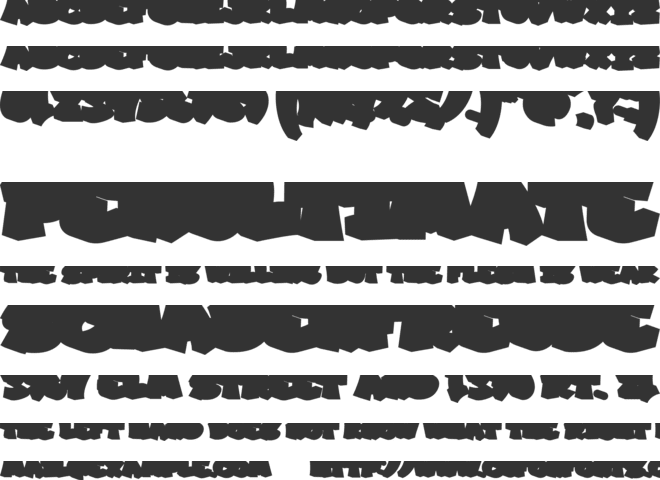 Jraot Extrude font preview