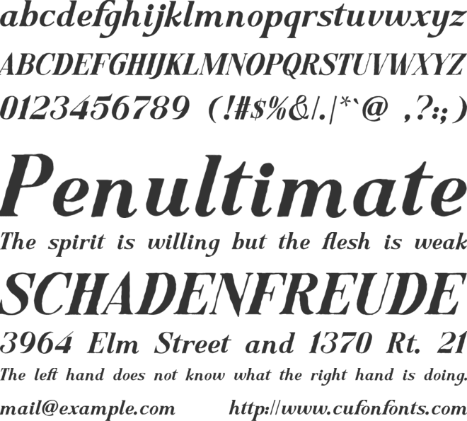 Bardguine font preview