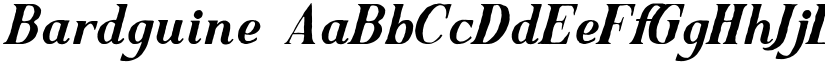 Bardguine font