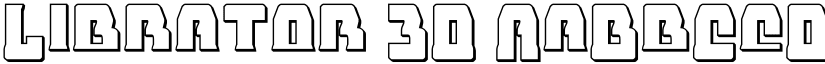 Librator 3D font