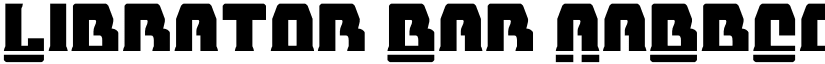 Librator Bar font
