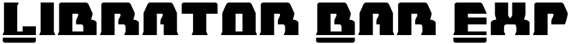 Librator Bar Expanded font