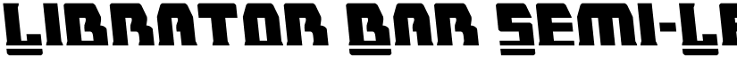 Librator Bar Semi-Leftalic font