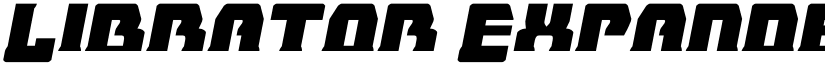 Librator Expanded Italic font