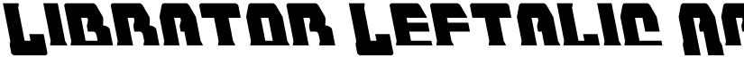 Librator Leftalic font