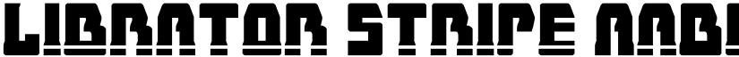 Librator Stripe font