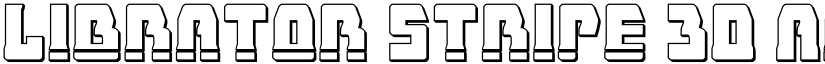 Librator Stripe 3D font