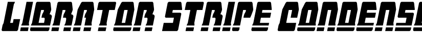 Librator Stripe Condensed Ital font