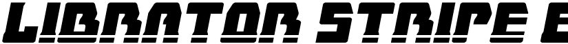 Librator Stripe Expanded Ital font