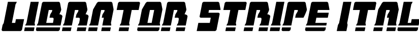 Librator Stripe Italic font