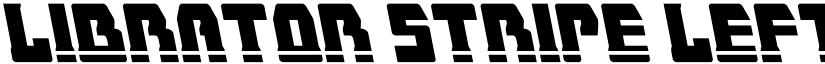 Librator Stripe Leftalic font