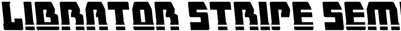 Librator Stripe Semi-Leftalic font