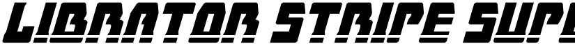 Librator Stripe Super-Italic font