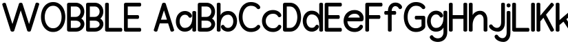 WOBBLE font