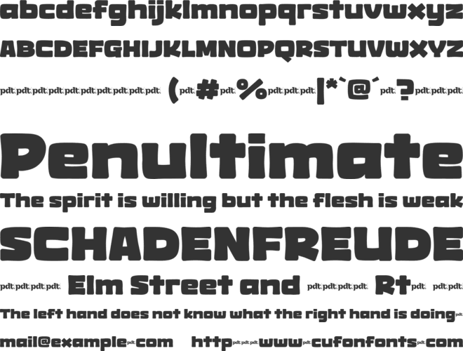 King Rook trial font preview