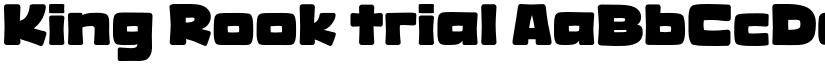King Rook trial font