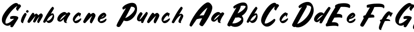Gimbacne Punch font
