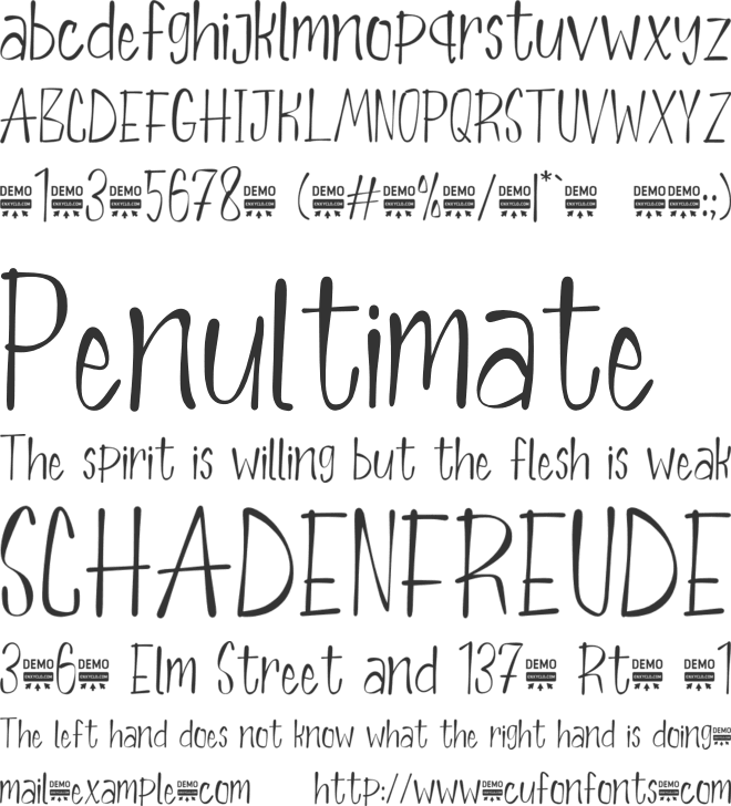 Browavarge font preview