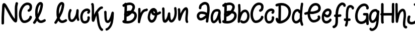 NCL Lucky Brown font