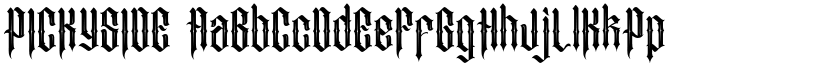PICKYSIDE font