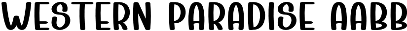 Western Paradise font