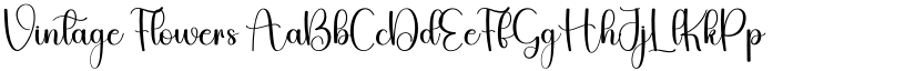 Vintage Flowers font