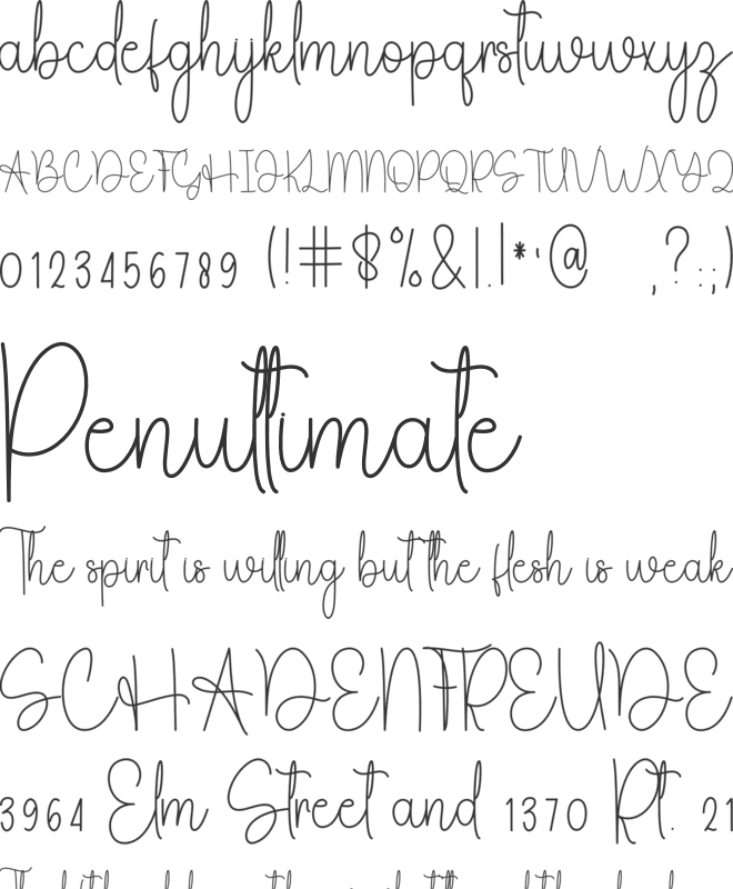 Baby Heart font preview