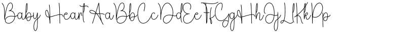 Baby Heart font