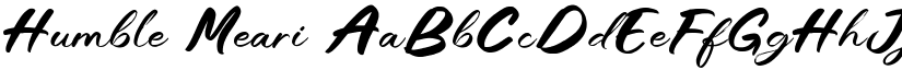 Humble Meari font