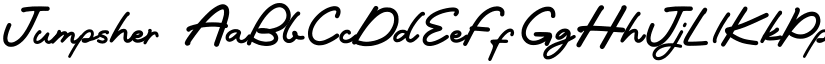 Jumpsher font