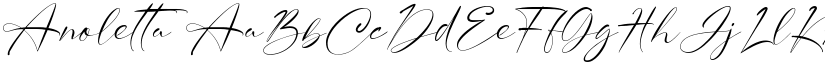 Anoletta font
