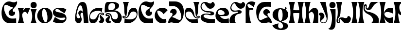 Crios font