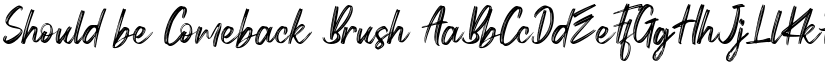 Should be Comeback Brush font