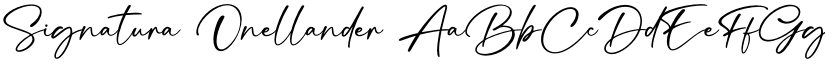 Signatura Onellander font